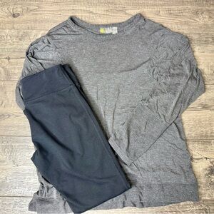 Girls Zella Athletic Leggings and Top Size L 10/12